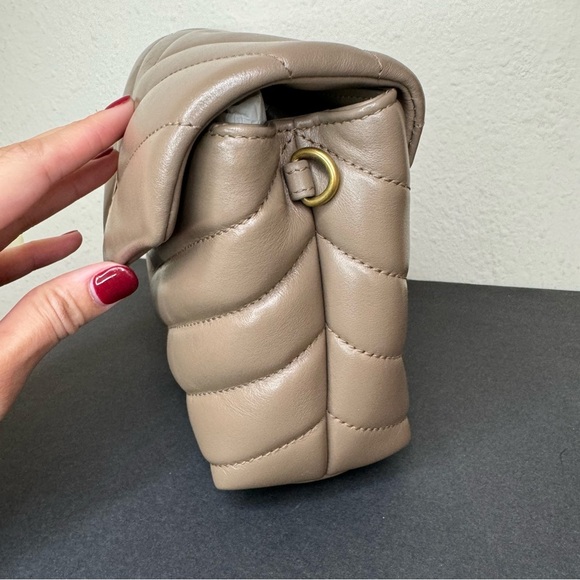 Saint Laurent Loulou Toy quilted-leather Dark Beige Rare Color! - Picture 8 of 16